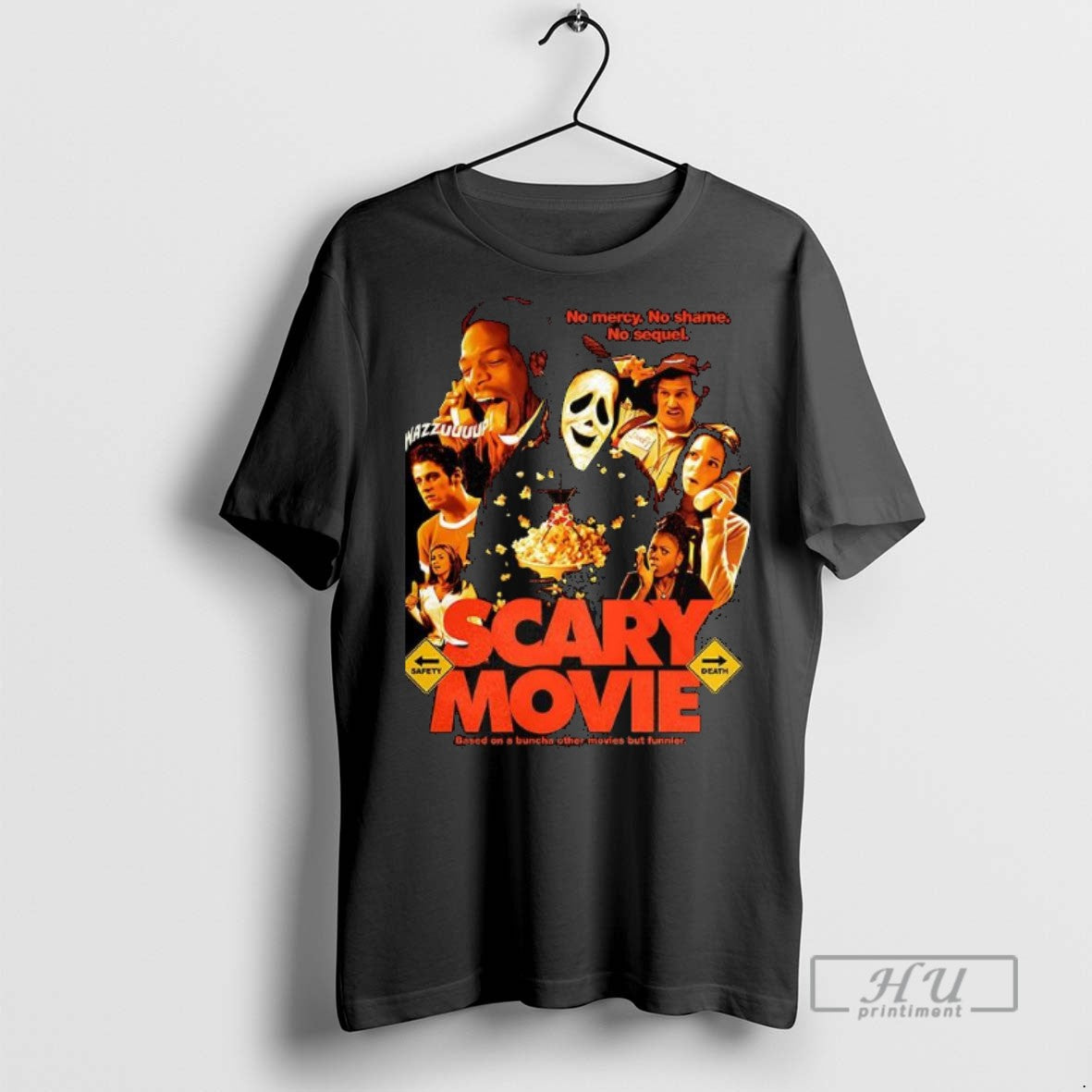 New Ghostface Wazzupp Scary Movie No Mercy Shame - Adult & Kids T-Shirts, Sweatshirts & Hoodies apparel design preview 1