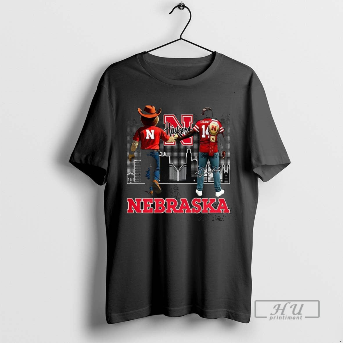 New Terence Crawford And Herbie Husker Nebraska - Adult & Kids T-Shirts, Sweatshirts & Hoodies apparel design preview 1