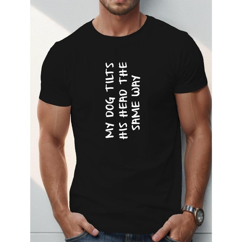 [New Trend Dog Tilt Font] Casual Description Print - Adult & Kids T-Shirts, Sweatshirts & Hoodies apparel design preview 1