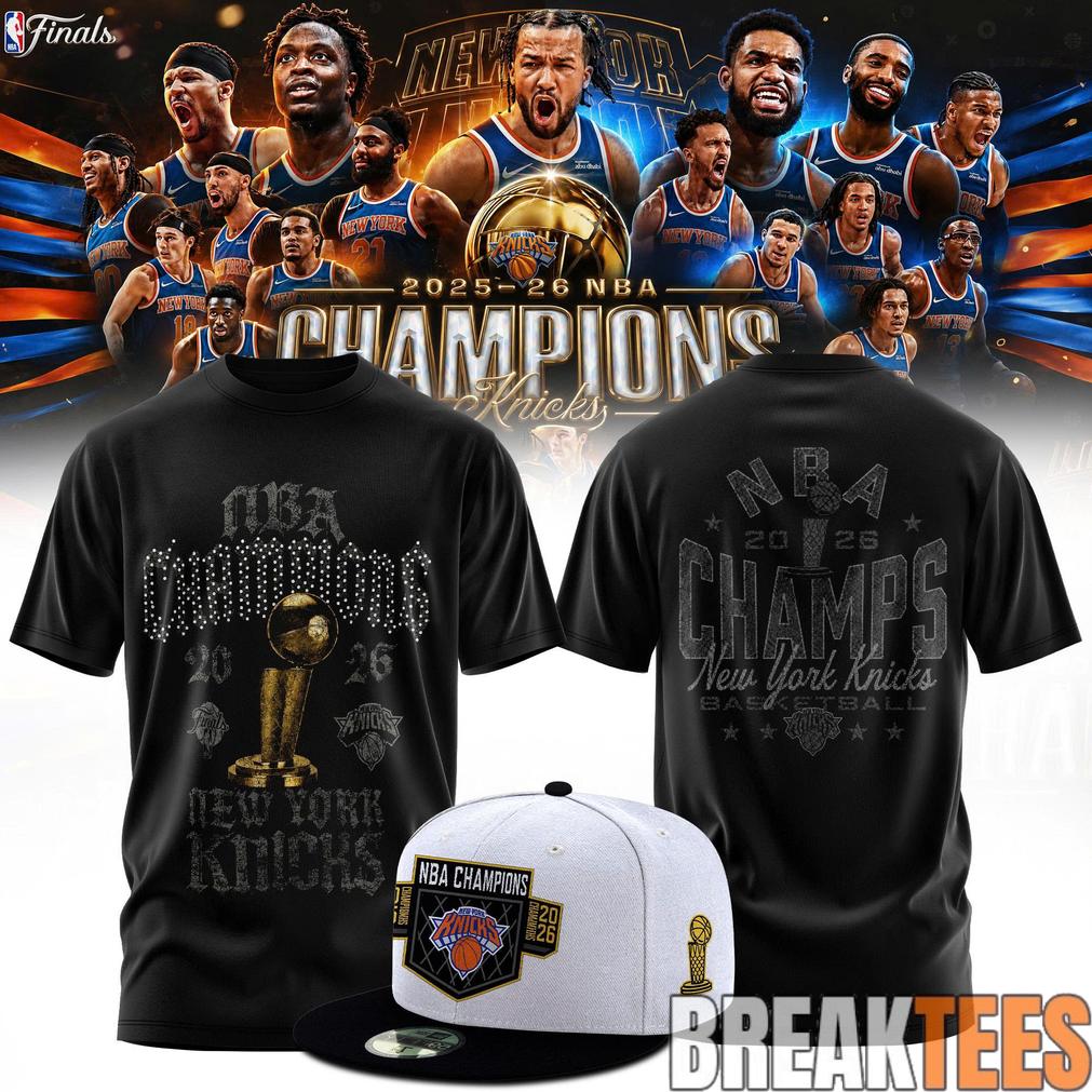 New York Knick 2026 NBA Champions Black - Adult & Kids T-Shirts, Sweatshirts & Hoodies apparel design preview 1