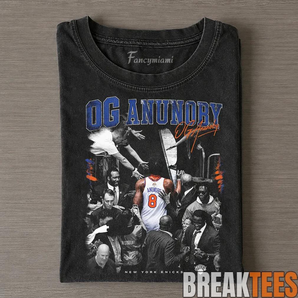 New York Knick 2026 NBA Finals OG Anunoby Signature - Adult & Kids T-Shirts, Sweatshirts & Hoodies apparel design preview 1