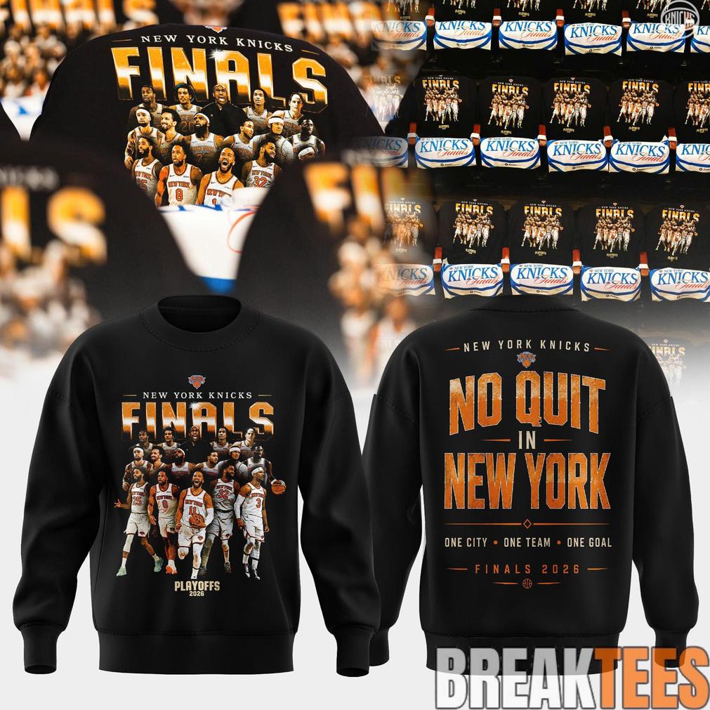 New York Knick 2026 'No Quit In Finals - Adult & Kids T-Shirts, Sweatshirts & Hoodies apparel design preview 1