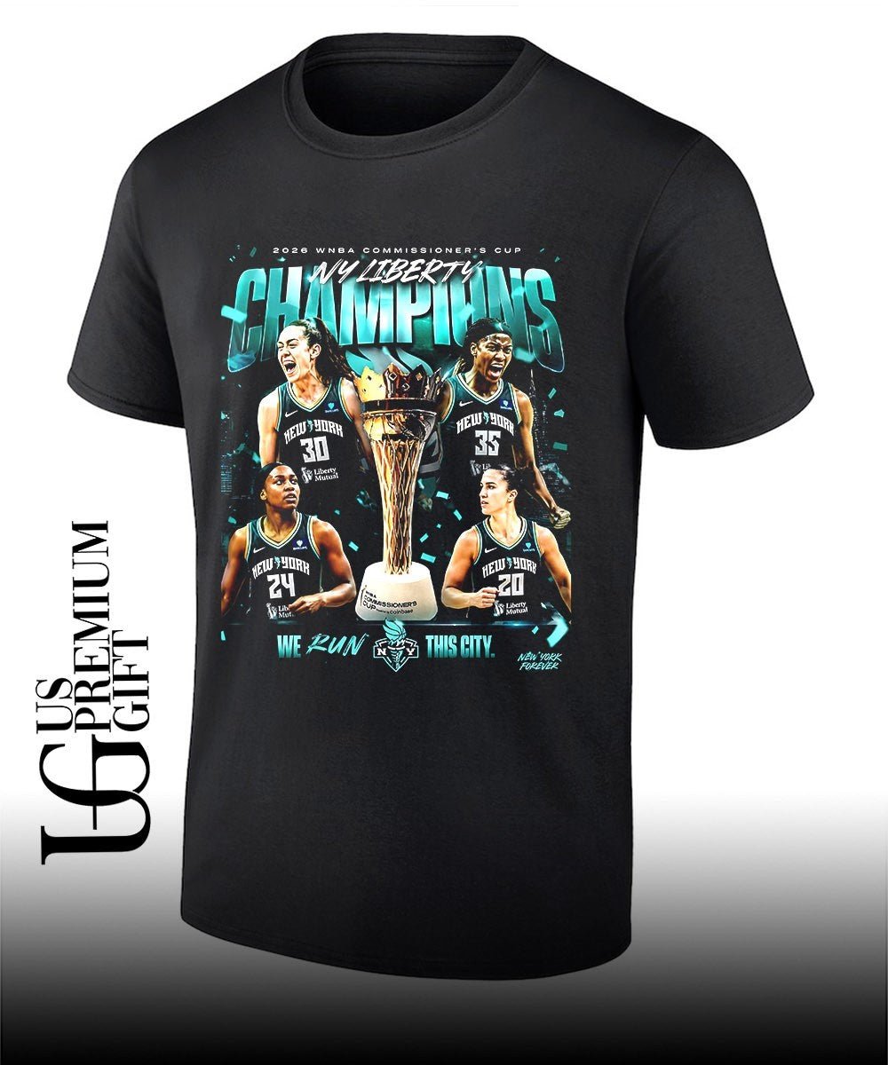 New York Liberty 2026 WNBA Commissioner's Cup - Adult & Kids T-Shirts, Sweatshirts & Hoodies apparel design preview 1