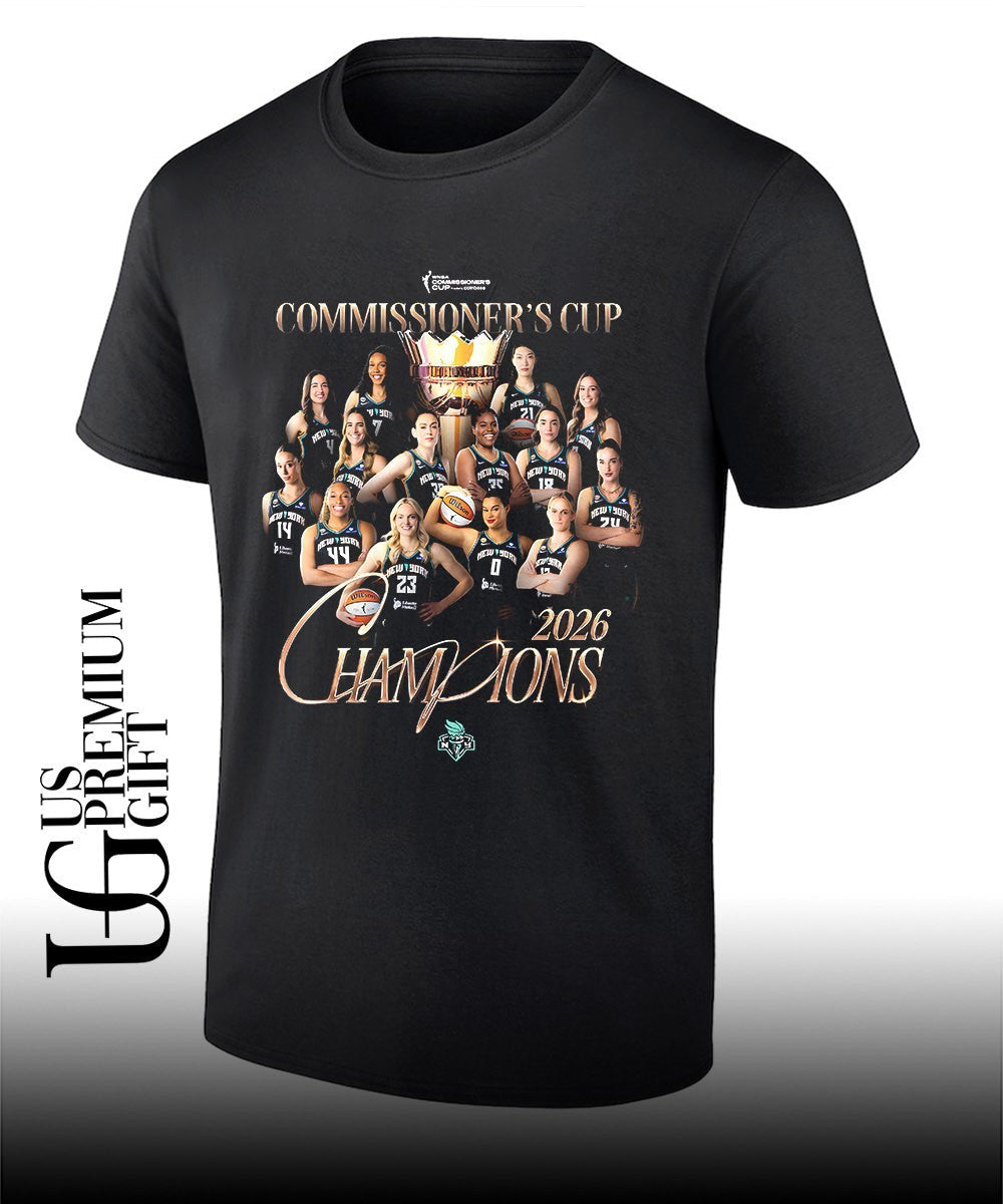 New York Liberty 2026 WNBA Commissioner's Cup - Adult & Kids T-Shirts, Sweatshirts & Hoodies apparel design preview 1