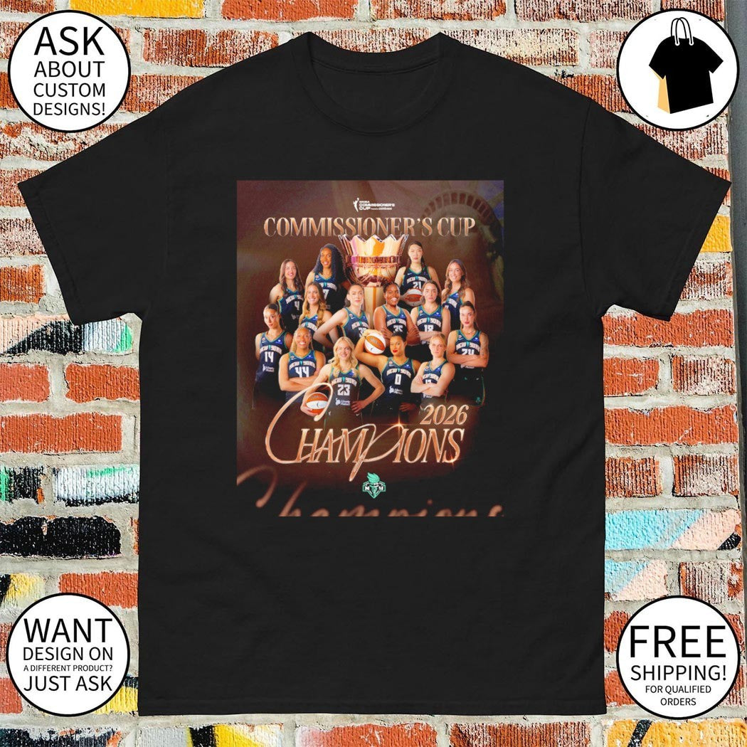 New York Liberty Commissioner's Cup Champions 2026 - Adult & Kids T-Shirts, Sweatshirts & Hoodies apparel design preview 1