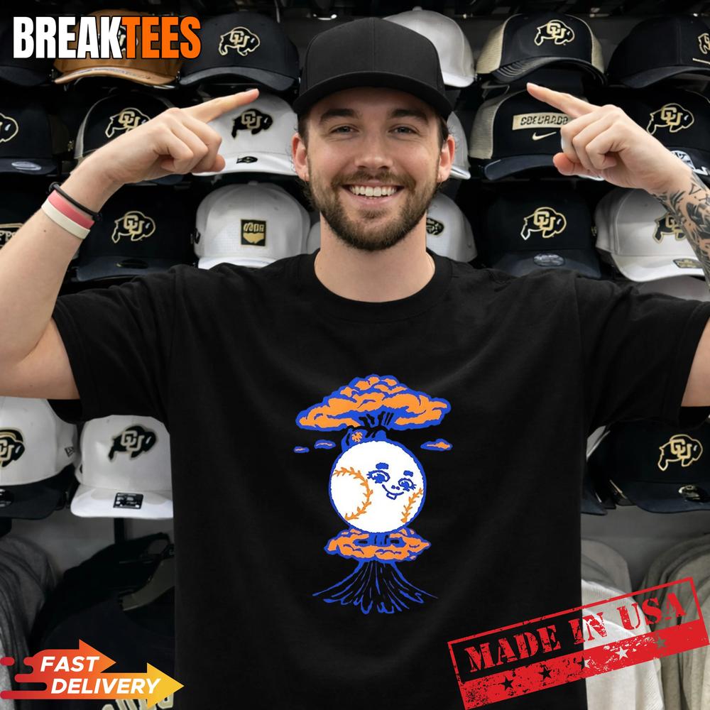New York Mets Baseball Explosion - Adult & Kids T-Shirts, Sweatshirts & Hoodies apparel design preview 1