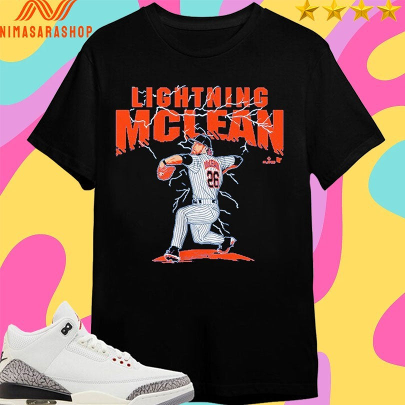 New York Mets Nolan McLean Lightning - Adult & Kids T-Shirts, Sweatshirts & Hoodies apparel design preview 1