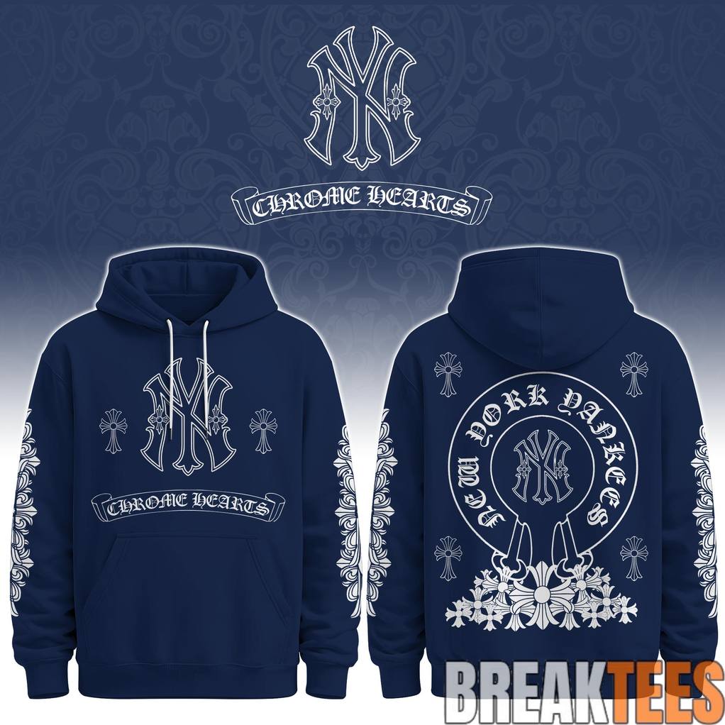 New York Yankees x Chrome Heart 2026 Special - Adult & Kids T-Shirts, Sweatshirts & Hoodies apparel design preview 1