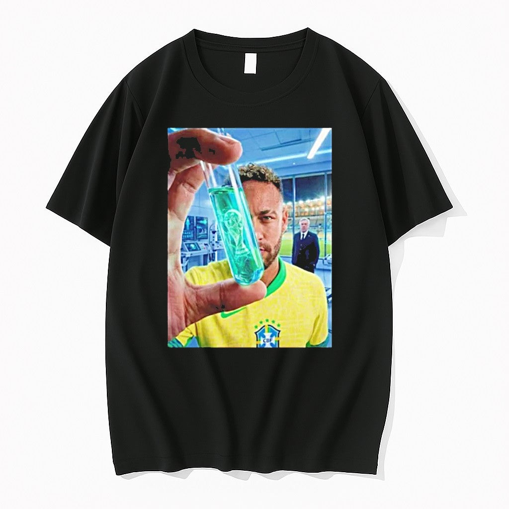 Neymar Brazil Lab Test Tube World Cup Sweater Jpg - Adult & Kids T-Shirts, Sweatshirts & Hoodies apparel design preview 1