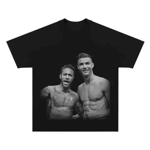 Neymar Ronaldo Funny Vintage Soccer Sport Fan Cotton - Adult & Kids T-Shirts, Sweatshirts & Hoodies apparel design preview 1