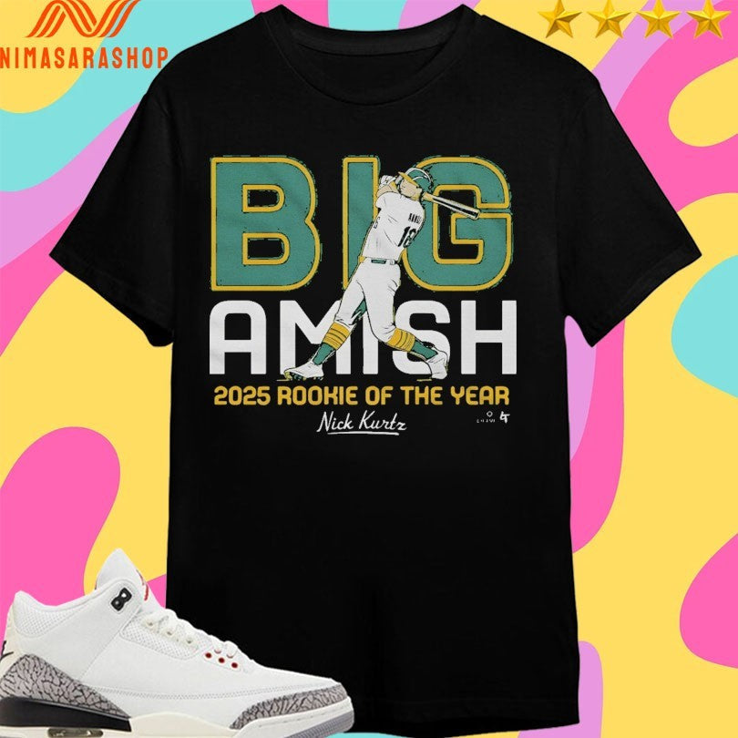 Nick Kurtz Big Amish 2025 Rookie Of The Year - Adult & Kids T-Shirts, Sweatshirts & Hoodies apparel design preview 1