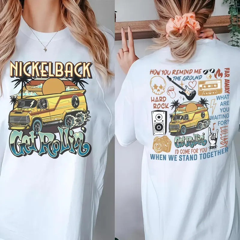 Nickelback Upcoming Tour 2024 - Adult & Kids T-Shirts, Sweatshirts & Hoodies apparel design preview 1