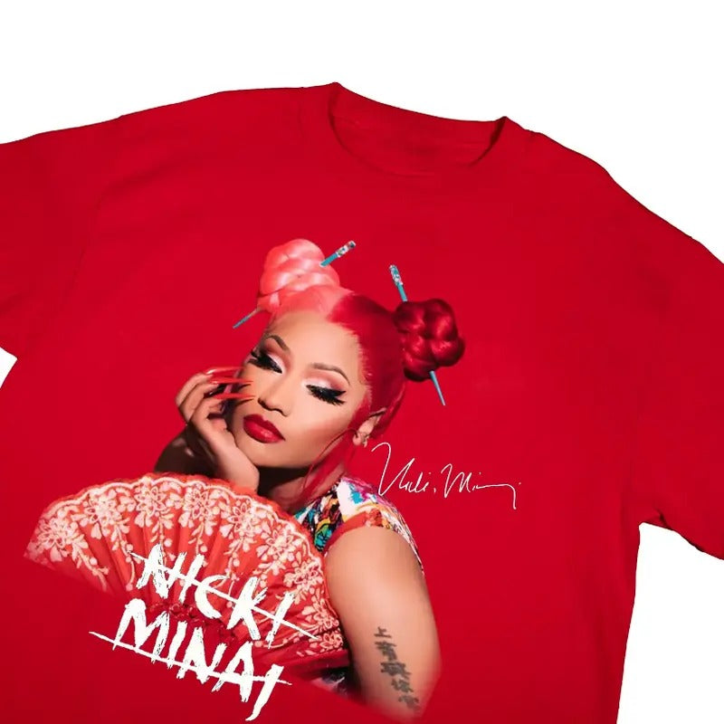 Nickii Hip Hop Minaj Fan Basic Red - Adult & Kids T-Shirts, Sweatshirts & Hoodies apparel design preview 1