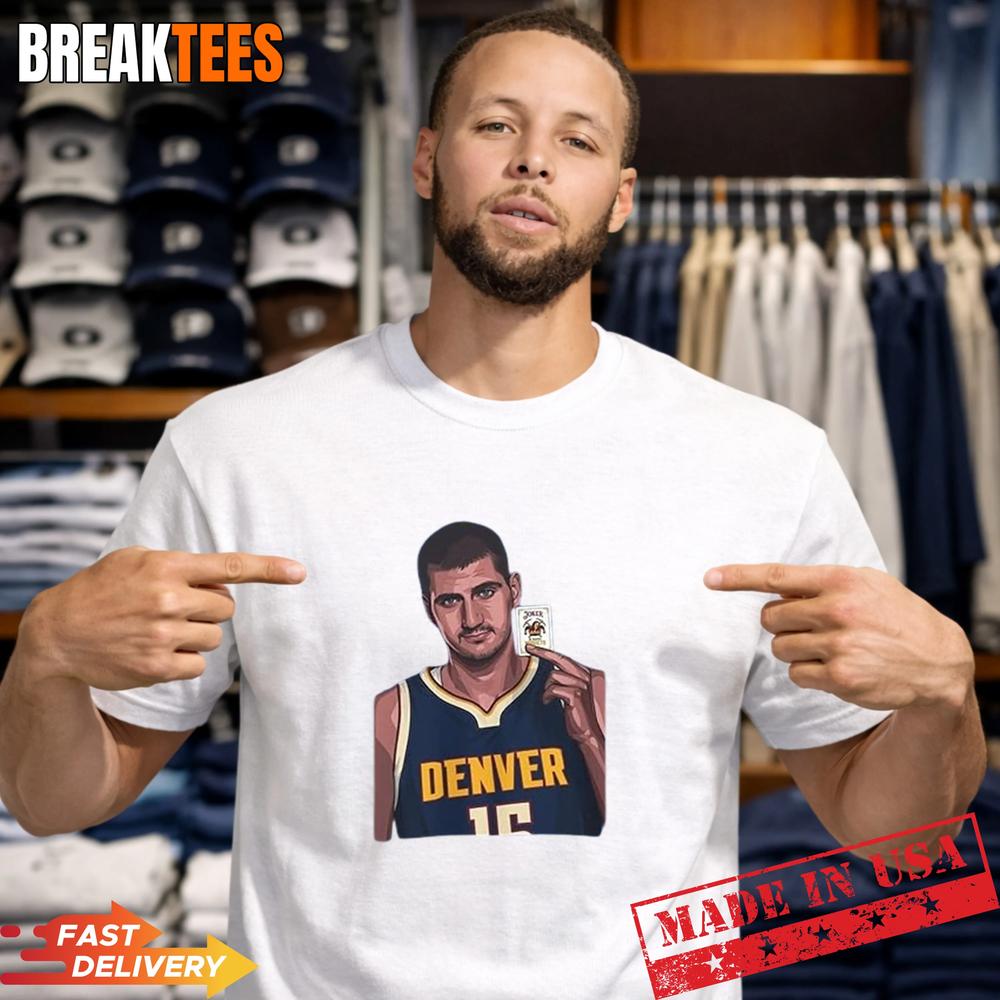 Nikola with Joker Card Basketball Fans - Adult & Kids T-Shirts, Sweatshirts & Hoodies apparel design preview 1