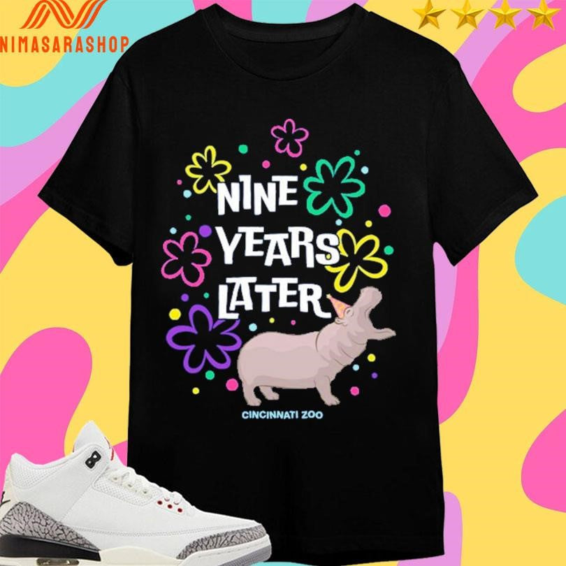 Nine Years Later Cincinnati Zoo Hippo - Adult & Kids T-Shirts, Sweatshirts & Hoodies apparel design preview 1