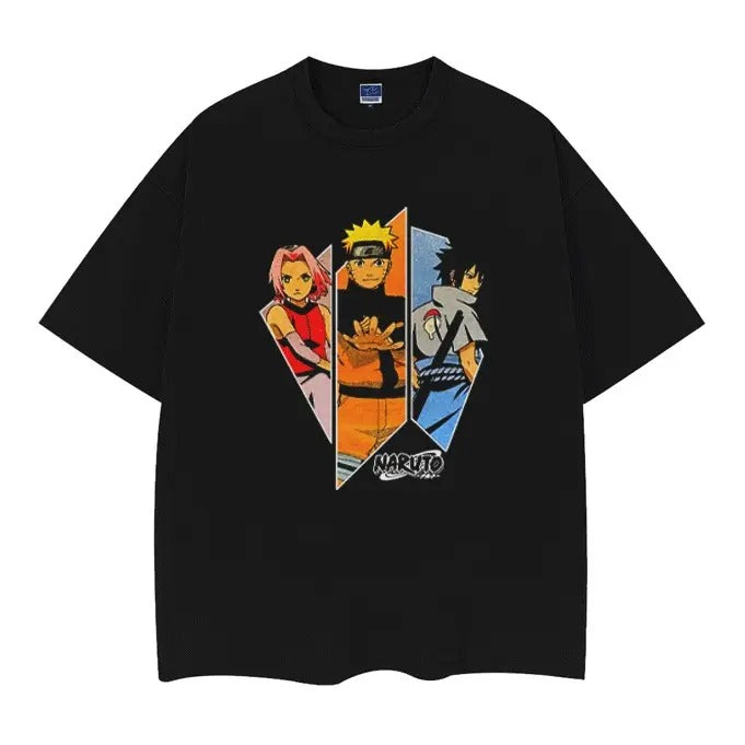 Ninja "Dead Last Trio" Vintage Anime 100% Cotton - Adult & Kids T-Shirts, Sweatshirts & Hoodies apparel design preview 1