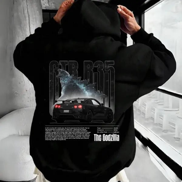 Nissann GTR R35 Menswear Street Racing Car Boyfriend - Adult & Kids T-Shirts, Sweatshirts & Hoodies apparel design preview 1