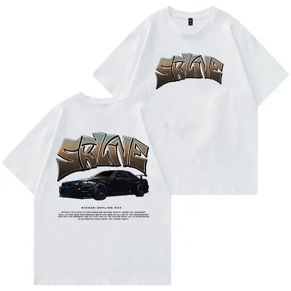 Nissann Skylinee R34 Car Enthusiast Vintage Classic - Adult & Kids T-Shirts, Sweatshirts & Hoodies apparel design preview 1