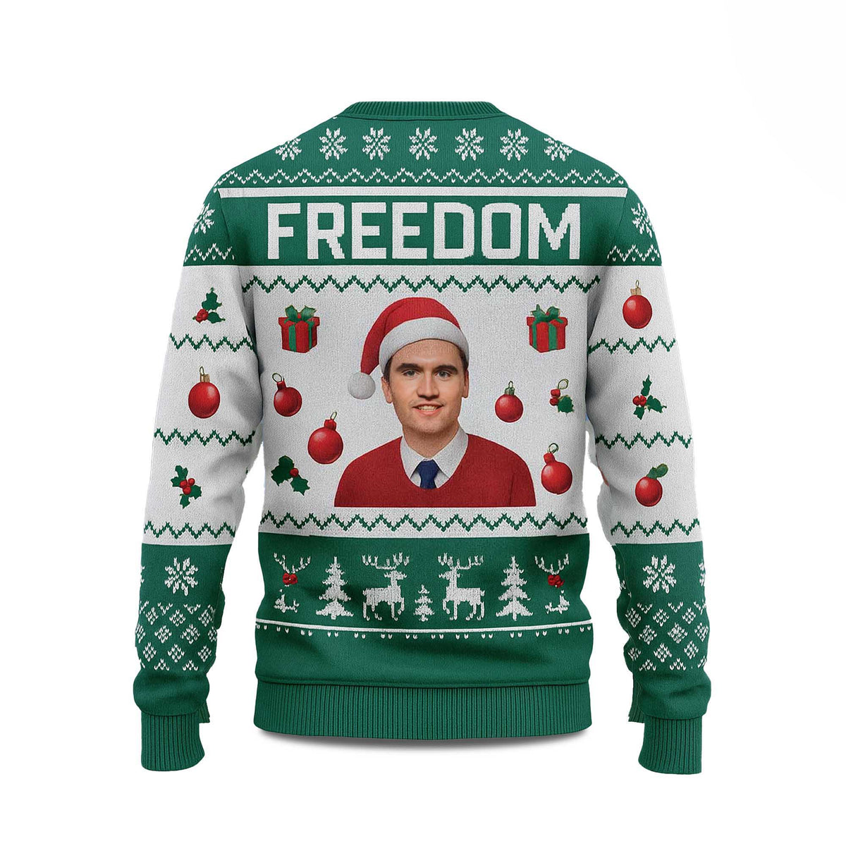 Freedom Charlie Kirk Ugly Christmas Sweater - Holiday Gift product image 3