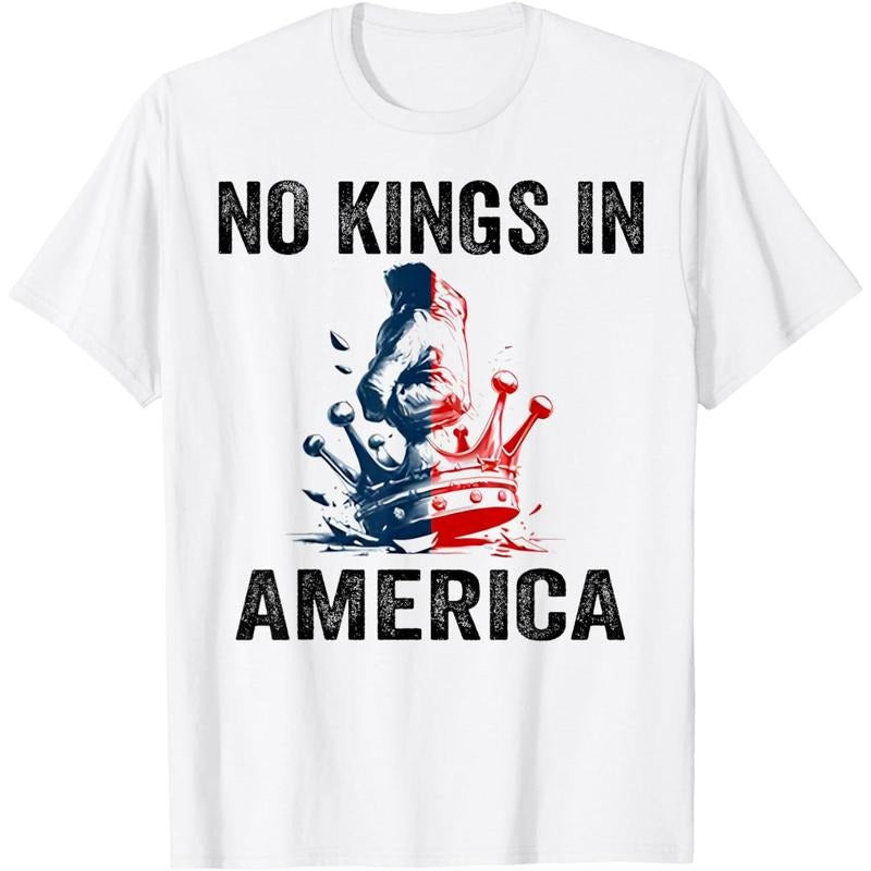 No Kings America - Adult & Kids T-Shirts, Sweatshirts & Hoodies apparel design preview 1