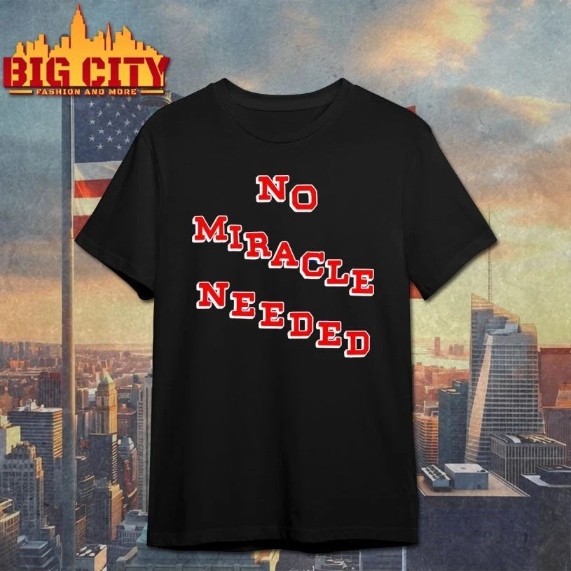 No Miracle Needed USA Hockey Stepped - Adult & Kids T-Shirts, Sweatshirts & Hoodies apparel design preview 1