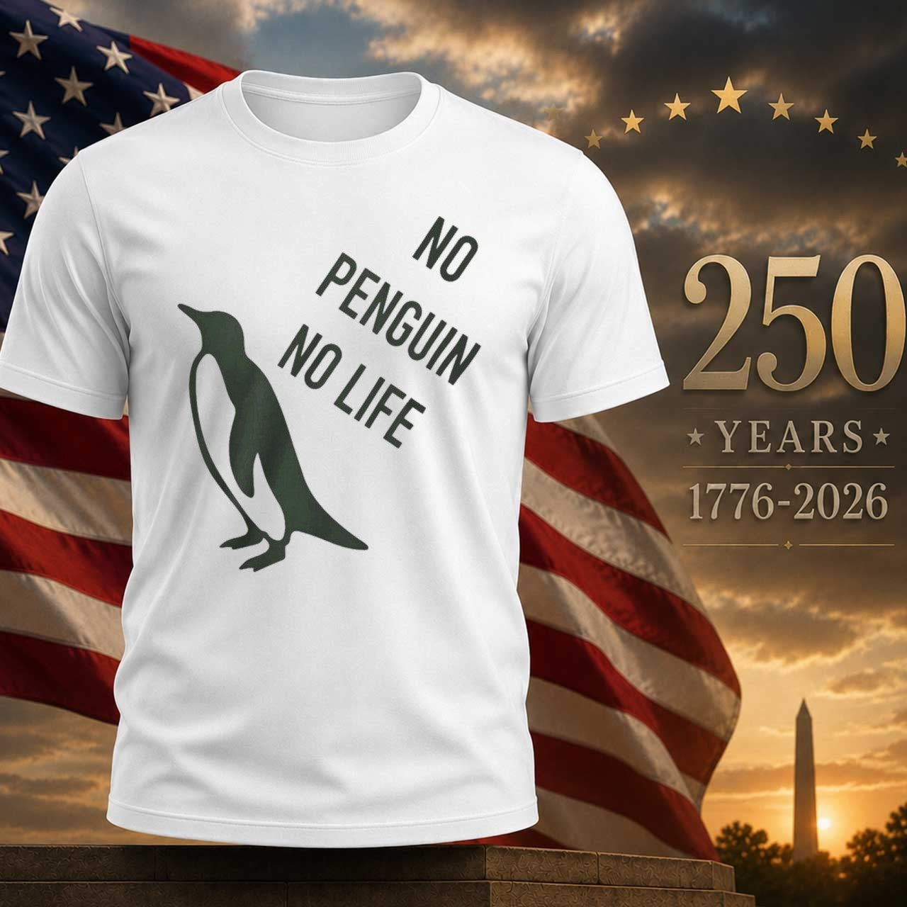 No Penguin Life - Adult & Kids T-Shirts, Sweatshirts & Hoodies apparel design preview 1