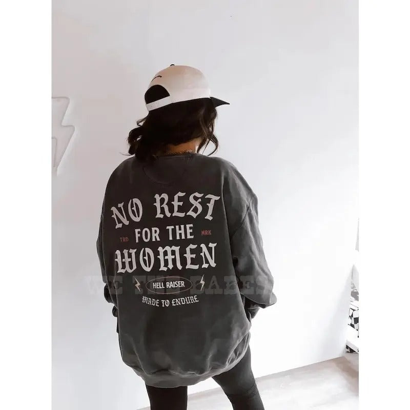 No Rest Feminist Girl Power Vintage - Adult & Kids T-Shirts, Sweatshirts & Hoodies apparel design preview 1