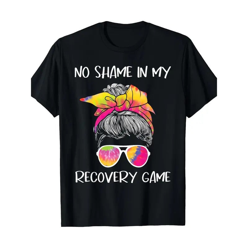 No Shame My Recovery Game Sobriety AA NA Anniversary - Adult & Kids T-Shirts, Sweatshirts & Hoodies apparel design preview 1