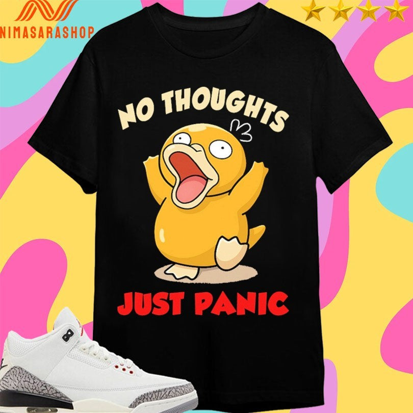 No Thoughts Just Panic Koduck - Adult & Kids T-Shirts, Sweatshirts & Hoodies apparel design preview 1