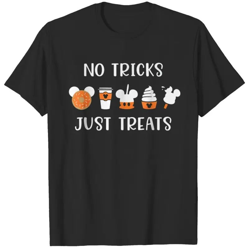 No Tricks Just Treats Cotton Crew Neck Funny - Adult & Kids T-Shirts, Sweatshirts & Hoodies apparel design preview 1