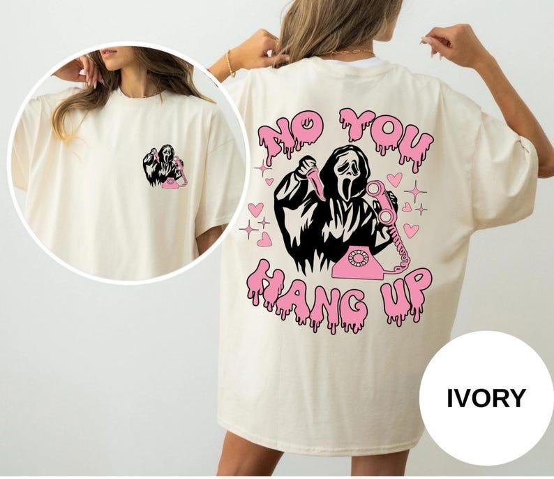 No You Han Up Ghost Halloween Cute Party - Adult & Kids T-Shirts, Sweatshirts & Hoodies apparel design preview 1
