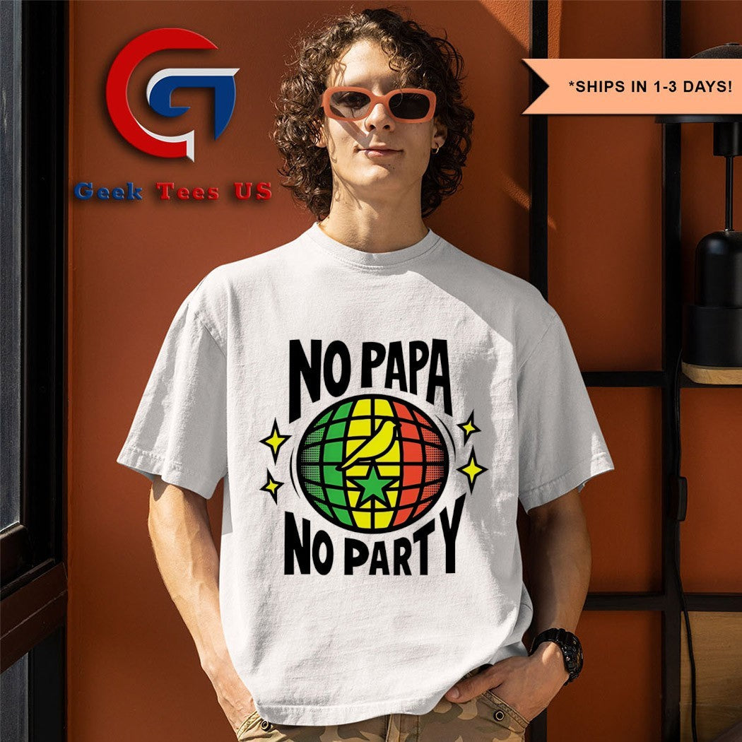 No papa party - Adult & Kids T-Shirts, Sweatshirts & Hoodies apparel design preview 1