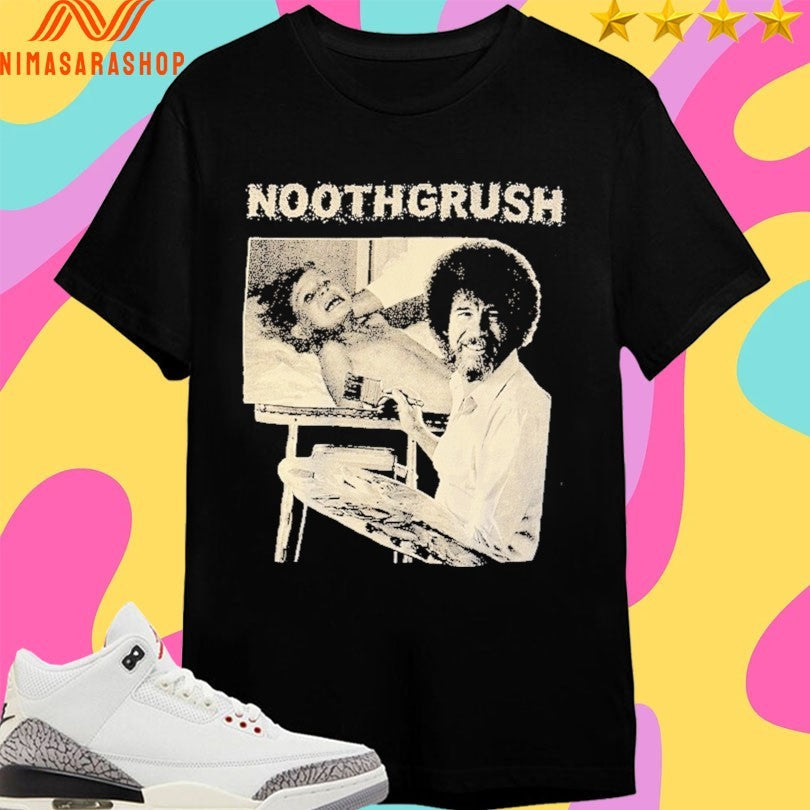 Noothgrush Bob Ross Rabid - Adult & Kids T-Shirts, Sweatshirts & Hoodies apparel design preview 1