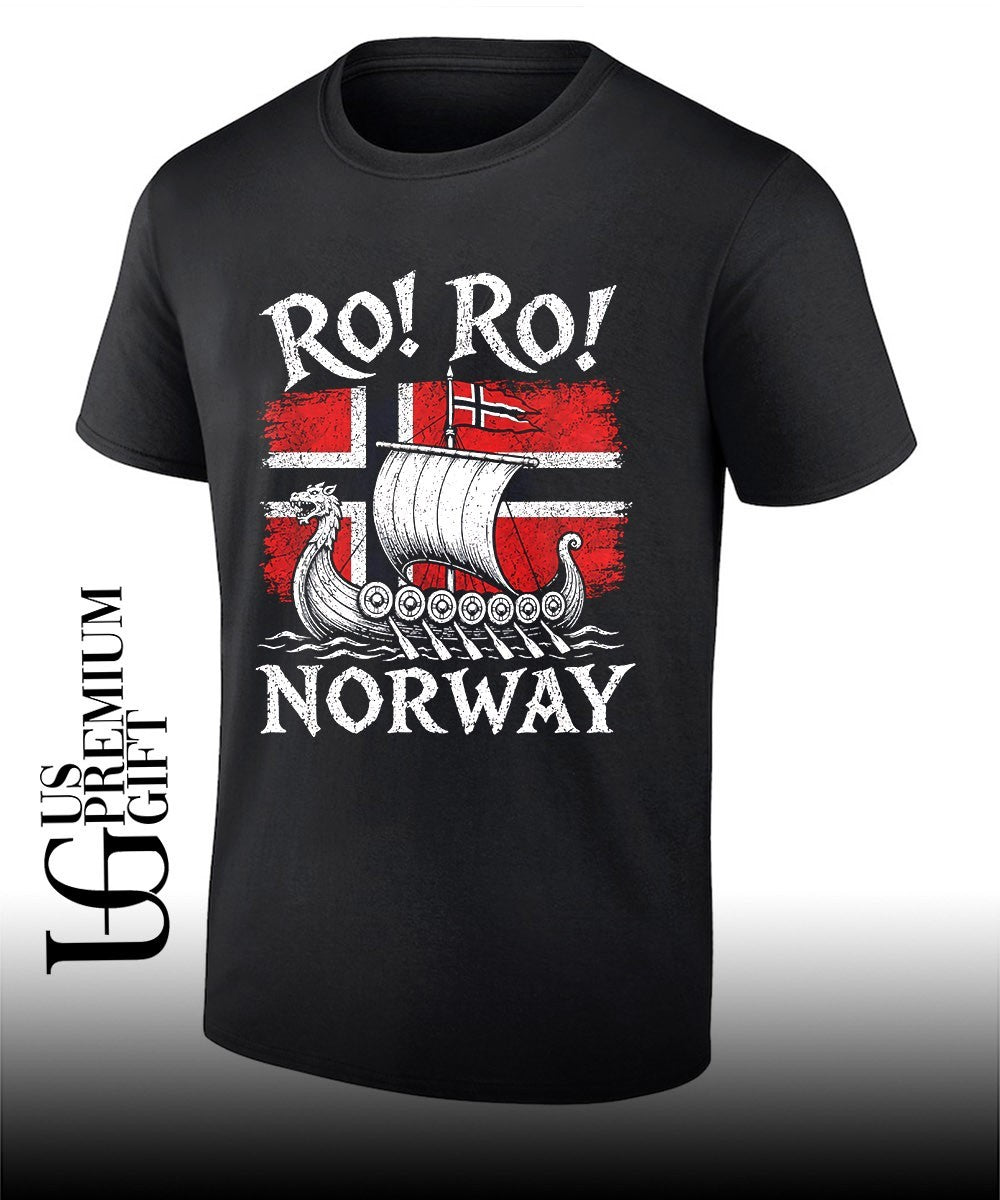 Norwegian Viking Ship Norway Flag Row Country - Adult & Kids T-Shirts, Sweatshirts & Hoodies apparel design preview 1