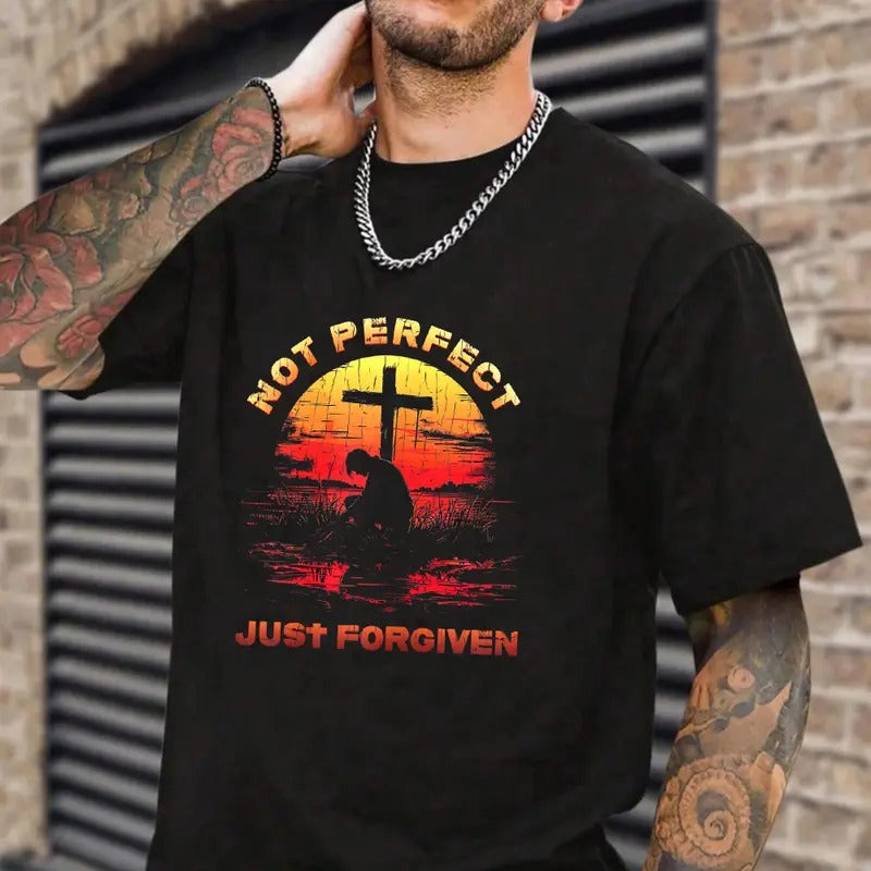 Not Perfect Just Forgiven Pure Cotton Fabric Casual - Adult & Kids T-Shirts, Sweatshirts & Hoodies apparel design preview 1