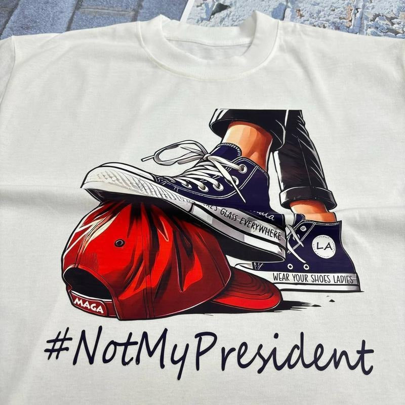 Not My Presiidentt 02 - Adult & Kids T-Shirts, Sweatshirts & Hoodies apparel design preview 1