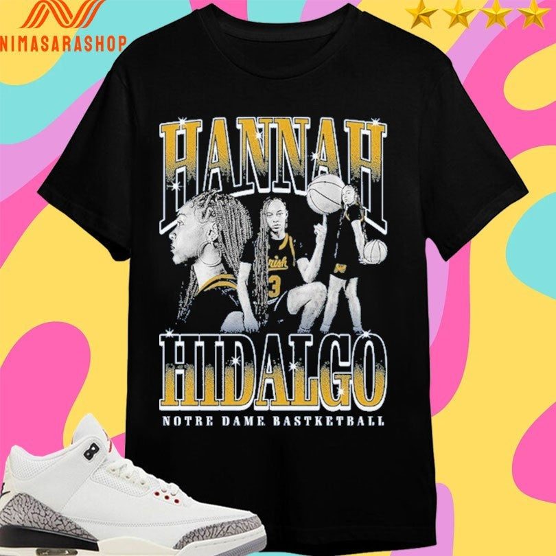 Notre Dame Fighting Hannah Hidalgo Basketball - Adult & Kids T-Shirts, Sweatshirts & Hoodies apparel design preview 1
