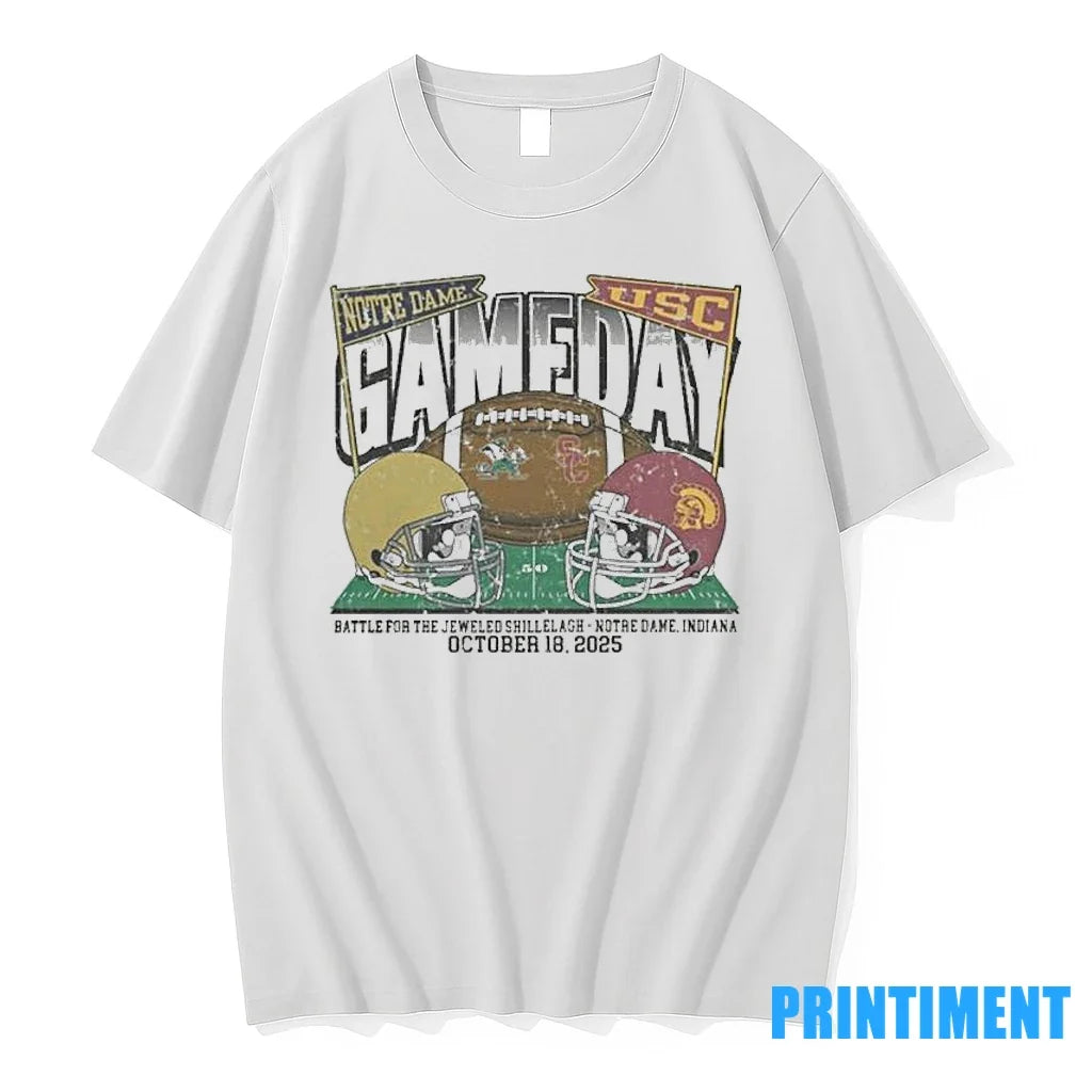 Notre Dame Vs Usc 2025 Battle For The Jeweled - Adult & Kids T-Shirts, Sweatshirts & Hoodies apparel design preview 1