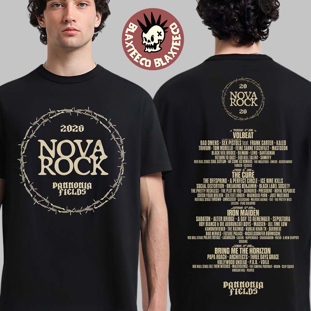 Nova Rock 2026 Festival Merch In Nickelsdorf Austria - Adult & Kids T-Shirts, Sweatshirts & Hoodies apparel design preview 1