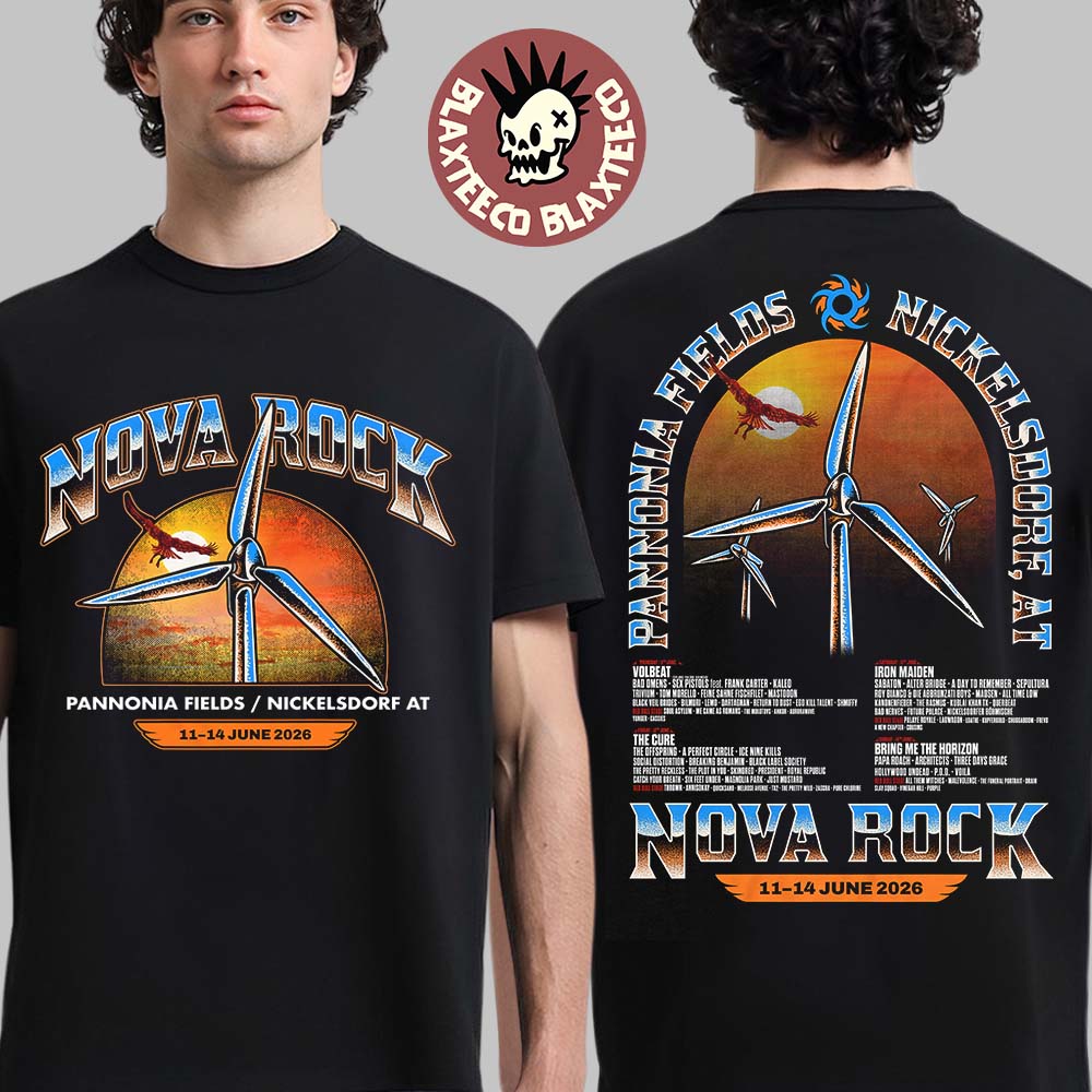 Nova Rock 2026 Festival Merch In Nickelsdorf Austria - Adult & Kids T-Shirts, Sweatshirts & Hoodies apparel design preview 1