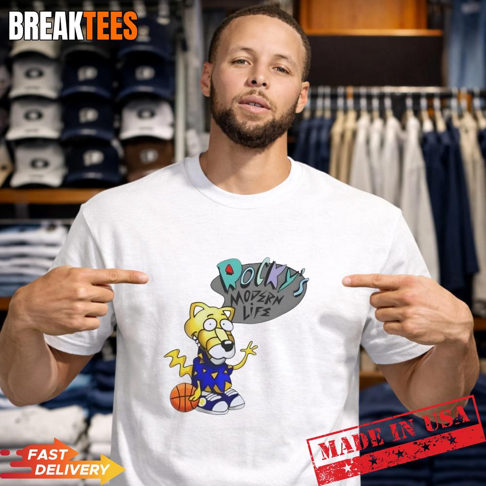Nuggets Mascot Rocky Basketball Modern Life - Adult & Kids T-Shirts, Sweatshirts & Hoodies apparel design preview 1
