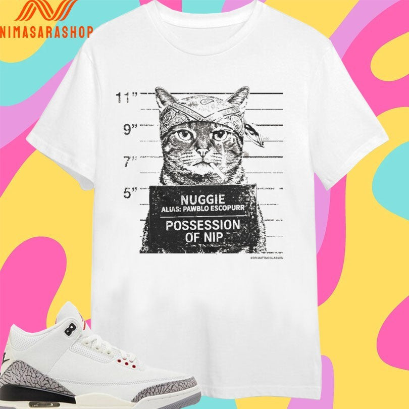 Nuggie Alias Pawblo Escopurr Possession Of Nip Cat - Adult & Kids T-Shirts, Sweatshirts & Hoodies apparel design preview 1