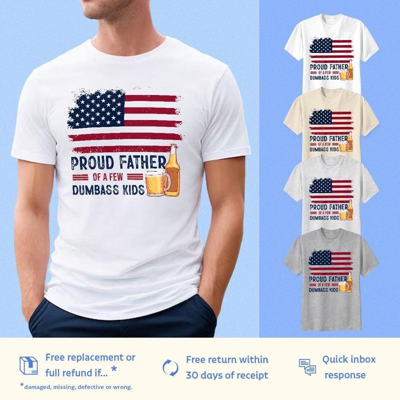 Numpty Proud Father Few Dumb Sarcastic Funny Retro - Adult & Kids T-Shirts, Sweatshirts & Hoodies apparel design preview 1