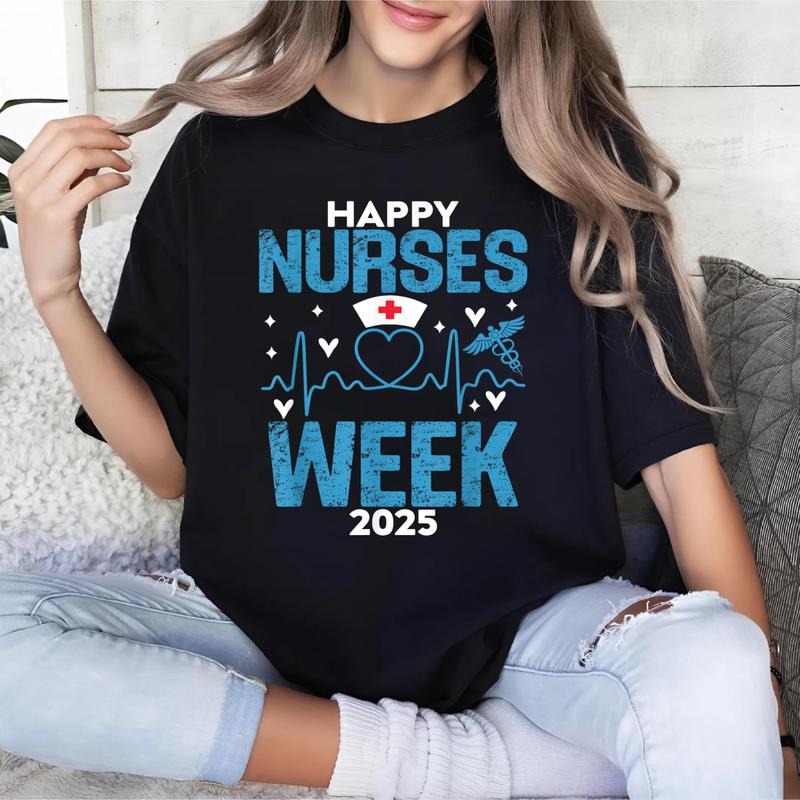 Nurse Appreciation Week Happy National Nurses 2025 - Adult & Kids T-Shirts, Sweatshirts & Hoodies apparel design preview 1