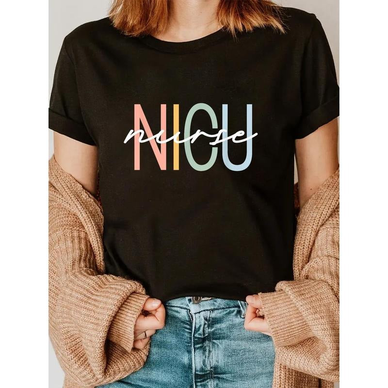 Nurse Retro Rainbow "Villain" Soft Short Sleeve Round - Adult & Kids T-Shirts, Sweatshirts & Hoodies apparel design preview 1