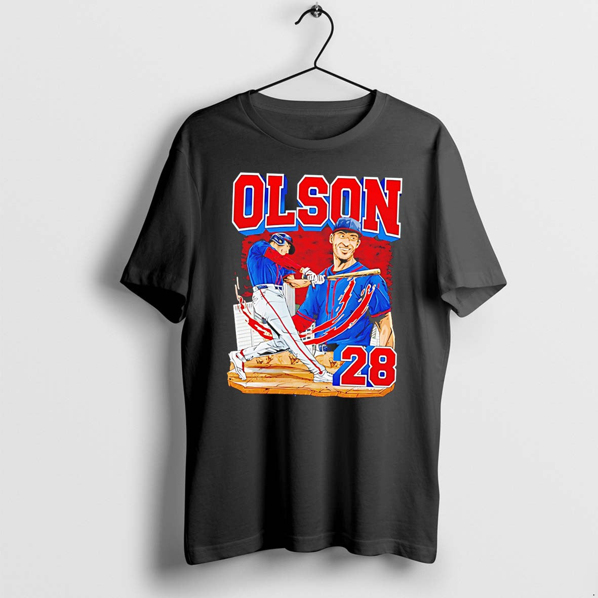Oakland Athletics Matt Olson Hand Drawn Artwork - Adult & Kids T-Shirts, Sweatshirts & Hoodies apparel design preview 1
