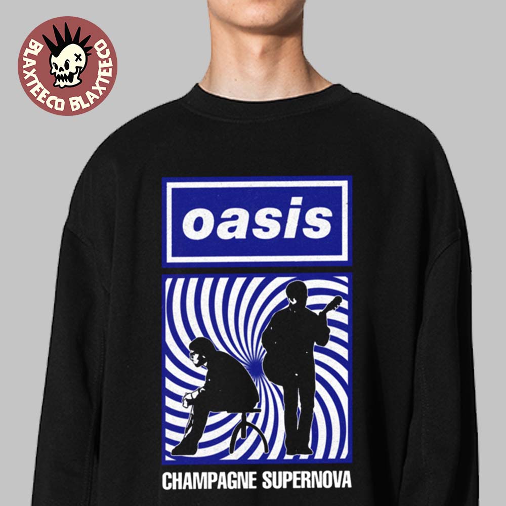 Oasis Champagne Supernova Silhouette - Adult & Kids T-Shirts, Sweatshirts & Hoodies apparel design preview 1