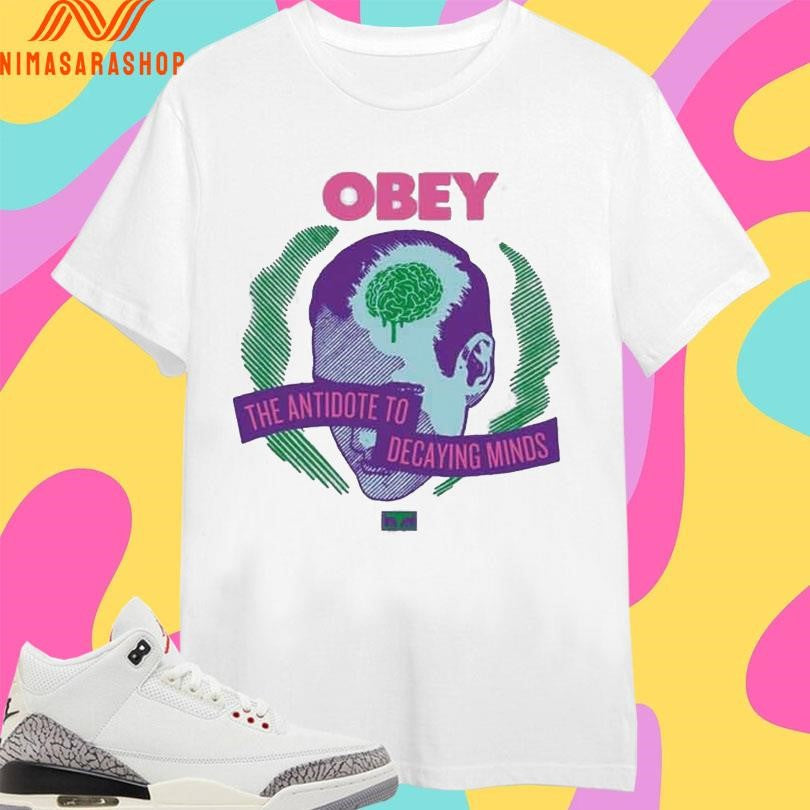 Obey The Antidote To Decaying Minds - Adult & Kids T-Shirts, Sweatshirts & Hoodies apparel design preview 1