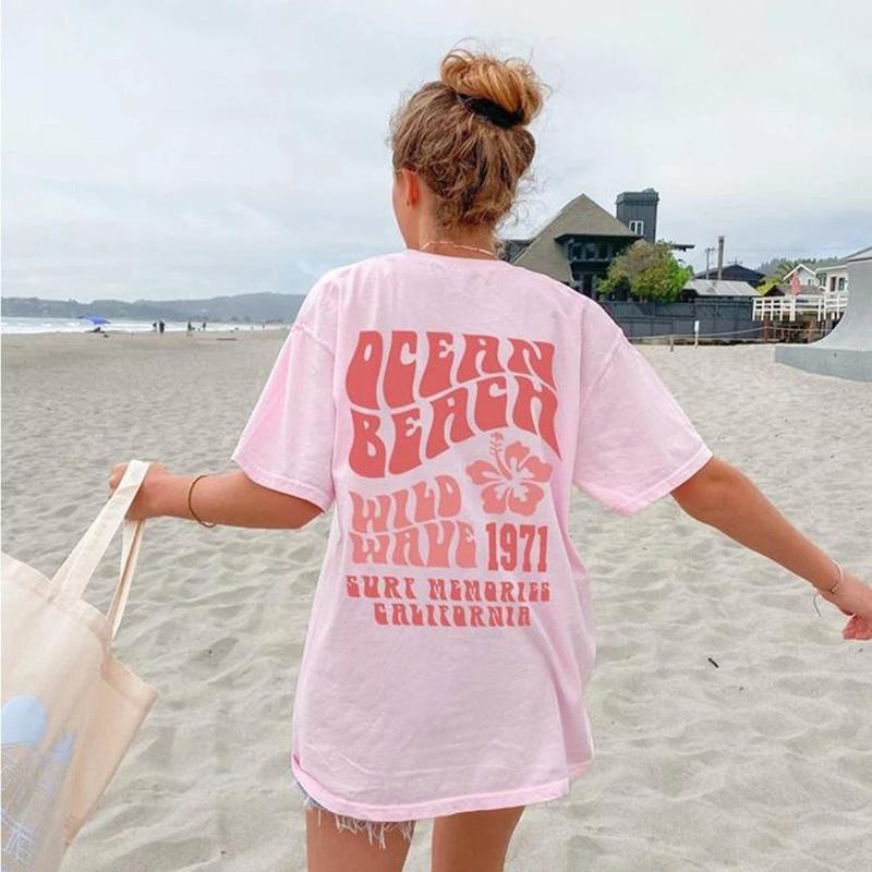 Ocean Beach California VSCO Words Back Pinterest - Adult & Kids T-Shirts, Sweatshirts & Hoodies apparel design preview 1