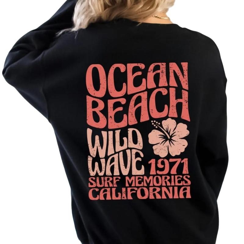 Ocean Beach Tumblr CA Surf Coconut - Adult & Kids T-Shirts, Sweatshirts & Hoodies apparel design preview 1